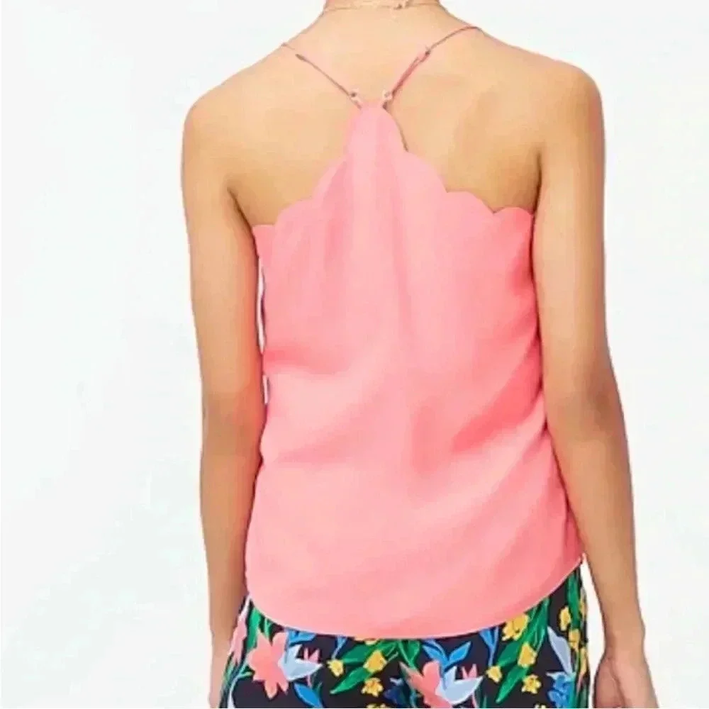 J. crew Scalloped Tank - Pink